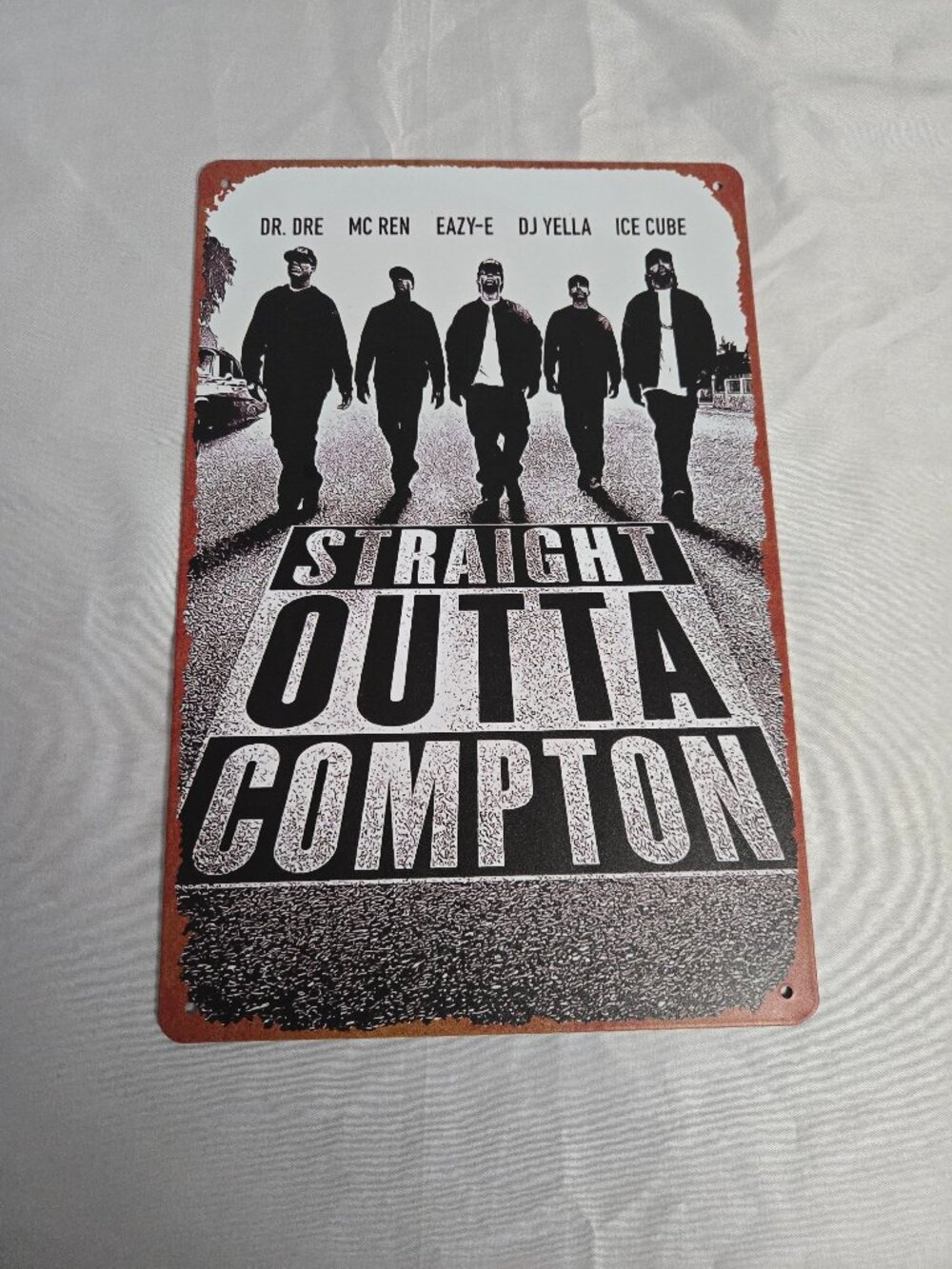 Straight Out of Compton Metal Tin Sign 8''x 10'' Album Cover